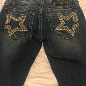 Miss me star boot cut jeans